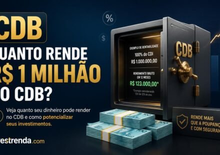 Quanto rende R$ 1 milhão no CDB? Veja uma simulação