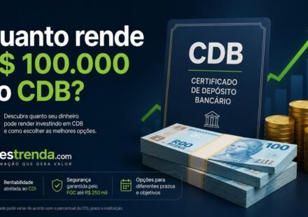 Quanto rende R$ 100.000 no CDB? Descubra quanto pode render